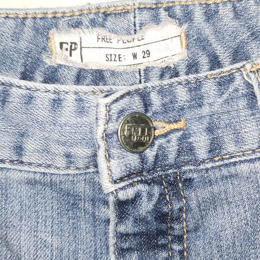 Free People Patchwork Jeans Size 29 - Picture 4 of 10